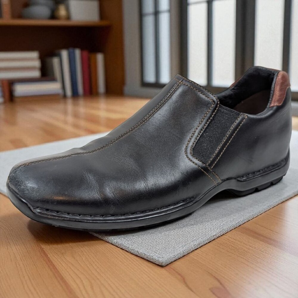 Cole Haan Zeno Men's Loafers Size 9 1/2 M Slip On Comfort Shoes Black Leather